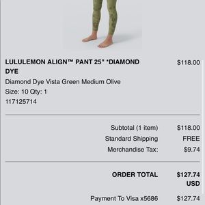 Lululemon keggings size10